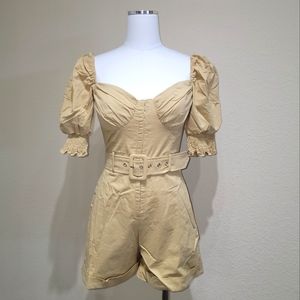 💔 SOLD Sorry, this item was SOLD. NWT Tan Romper, Medium